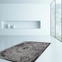 Grauer Vintage Teppich Guadeloupe, 120x170 cm, handgefertigt mit Muster.