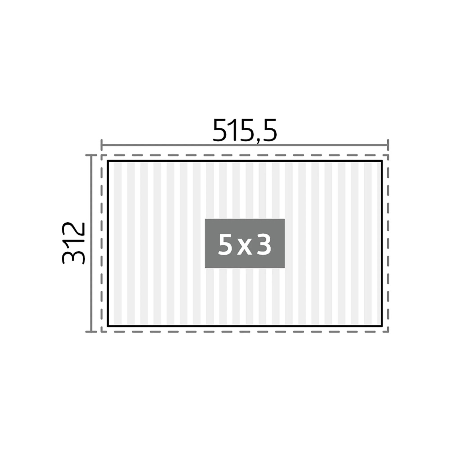 Biohort Pergola 5 m x 3 m Dunkelgrau-Silber_7