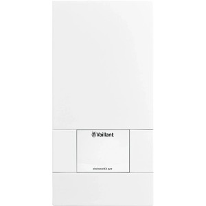 Vaillant Elektronischer Durchlauferhitzer, 21 kW, druckfest, in Weiß. Warmwasserbereitung für Küche und Bad.