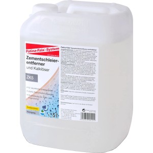 5 l Patina Zementschleierentferner zum Entfernen von Bauschmutz und Kleberresten auf Fliesen.