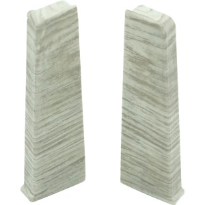 Endkappen SLK Cubica 60 SB Eiche Silber