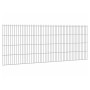Verzinkte Doppelstabmatte 8/6/8, 83x251 cm, für Gartenzaun-Systeme.