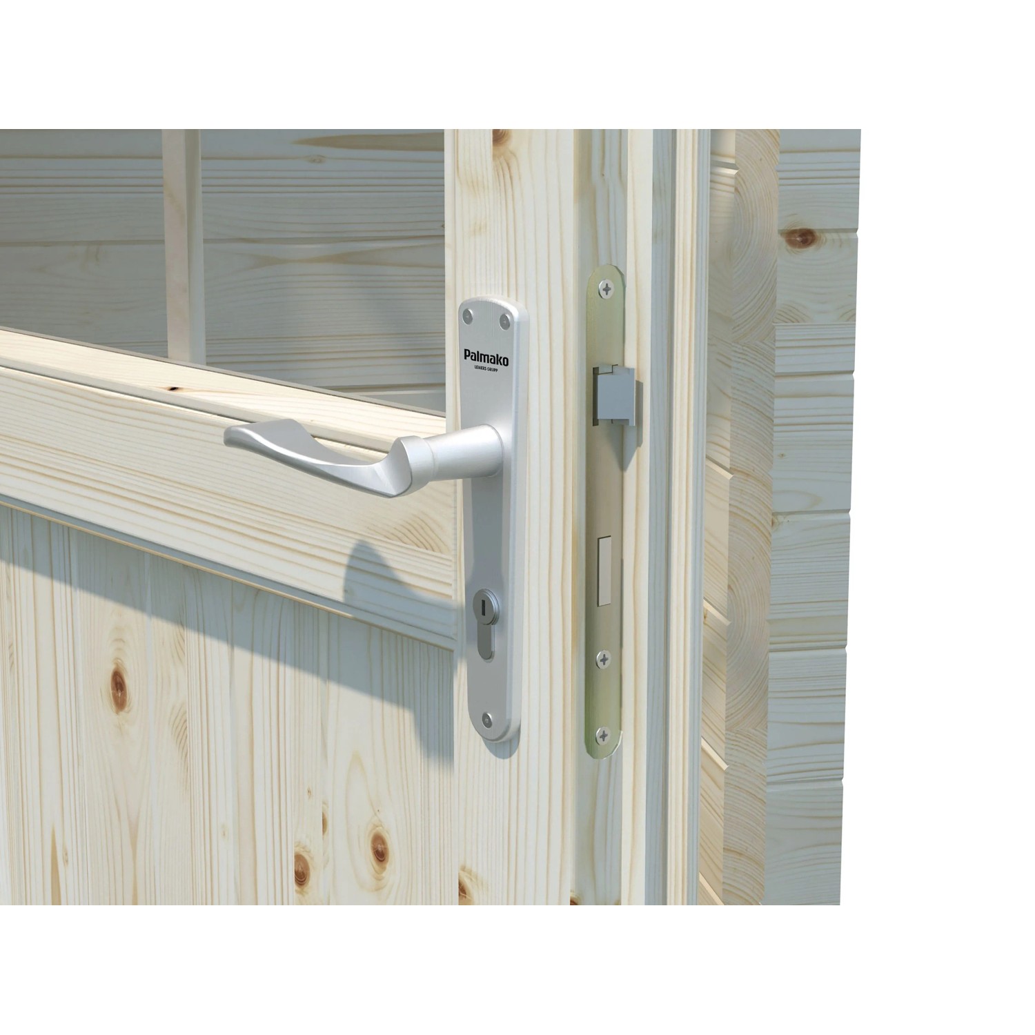 Palmako Gartenhaus Helena 450 x 360 cm Lackiert Dunkelgrau-Weiß FSC®_9