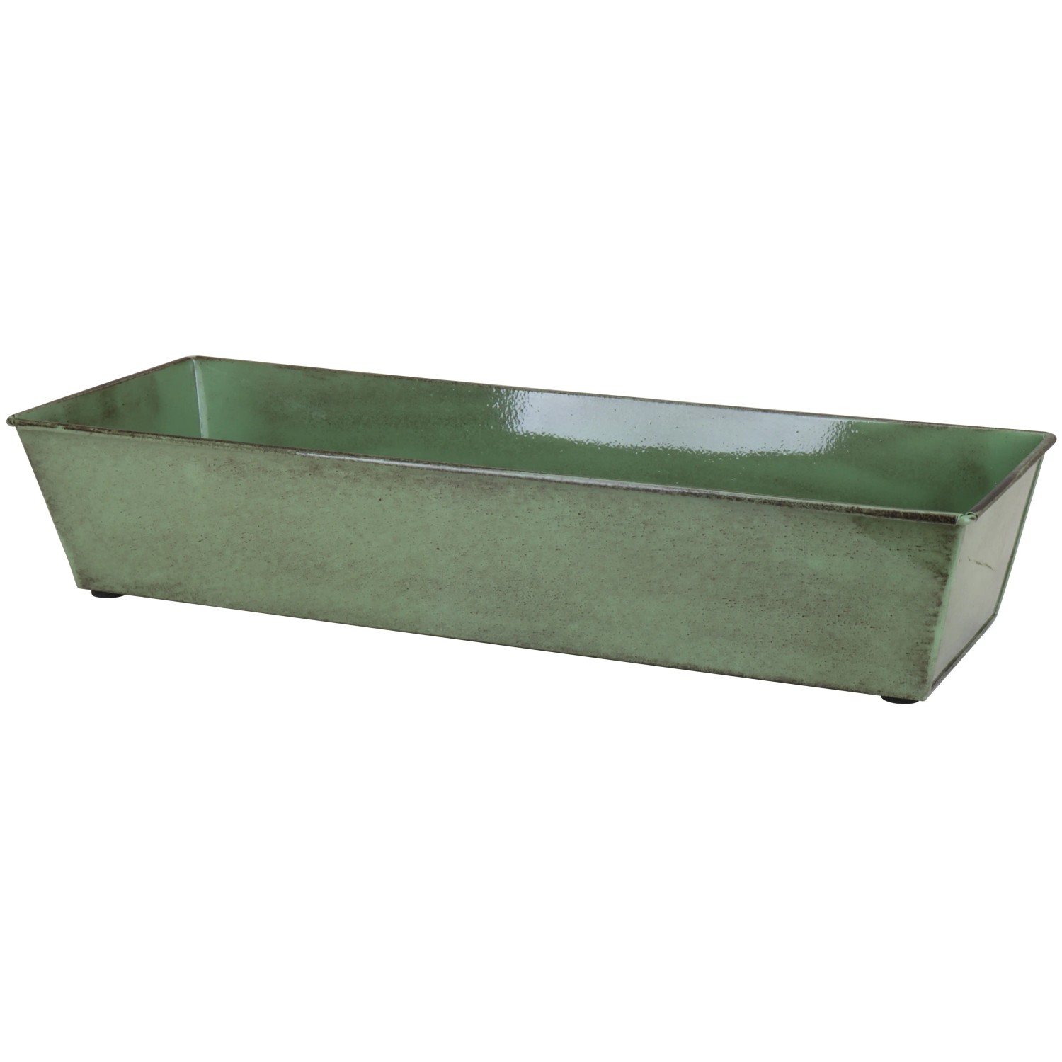 A.H.G. Blumenkasten Metall mit Ablaufstopfen 53 cm x 19 cm x 10,5 cm Grn  kaufen bei OBI