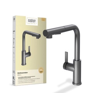 Schöner Wohnen Kollektion Küchenarmatur Rika ausziehbar Gunmetal