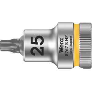 Wera Zyklop Bitnuss TX 25, 9 mm Antrieb. Schlüssel-Zubehör für Schrauben mit Haltefunktion.