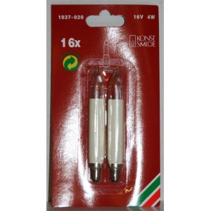 Konstsmide Ersatzbirnen Klar, 2er-Pack für Baumketten, E10 Schraubgewinde.