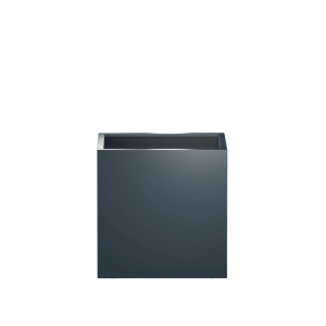 Herstera Garden Pflanzkübel Cube, 80x80x80 cm, Anthrazit, aus Metall.