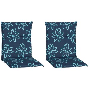 Beo Sitzauflage Niedriglehner Bunde 2er-Set Hellblau-Dunkelblau