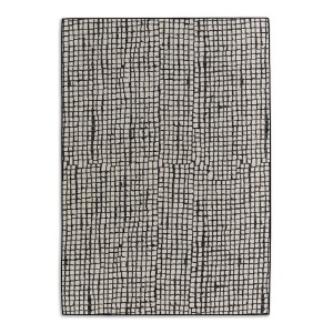 Schöner Wohnen Teppich Parkland Gitter, 70x140 cm, anthrazit, moderner Teppich mit Gittermuster.