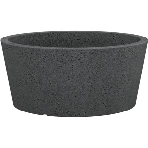 Scheurich Pflanzschale C-Cone, Ø 39 cm, Stony Black, aus Kunststoff im Beton-Look.