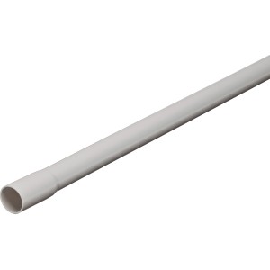 Helles, starres Isolierrohr EN 16, 2 m Länge, für Aufputzmontage.