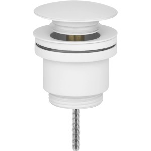 baliv Push-Ventil PV-3440, weiß matt, für Waschtisch Ablaufventile mit Push-System.