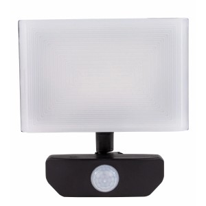 REV Ritter LED-Außenstrahler Supra 20W mit Bewegungsmelder in Anthrazit.