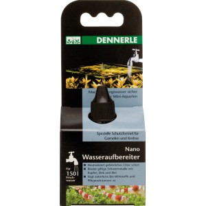 Dennerle Nano Wasseraufbereiter 15ml für Mini-Aquarien, neutralisiert Chlor und bindet Schwermetalle.