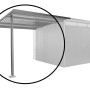 Biohort Seitendach für Gerätehaus AvantGarde A3, A7 Gr. L Quarzgrau-Metallic_3