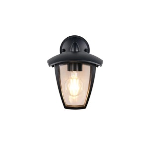 Schwarze Trio LED-Laterne Venta für Außenwand, 17x24x20 cm.