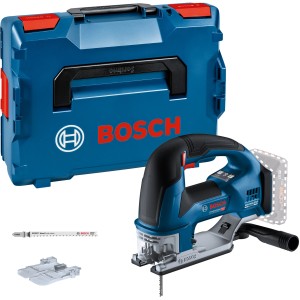 Bosch Professional Akku-Stichsäge GST 18 V-155 BC Solo mit L-Boxx und Zubehör.