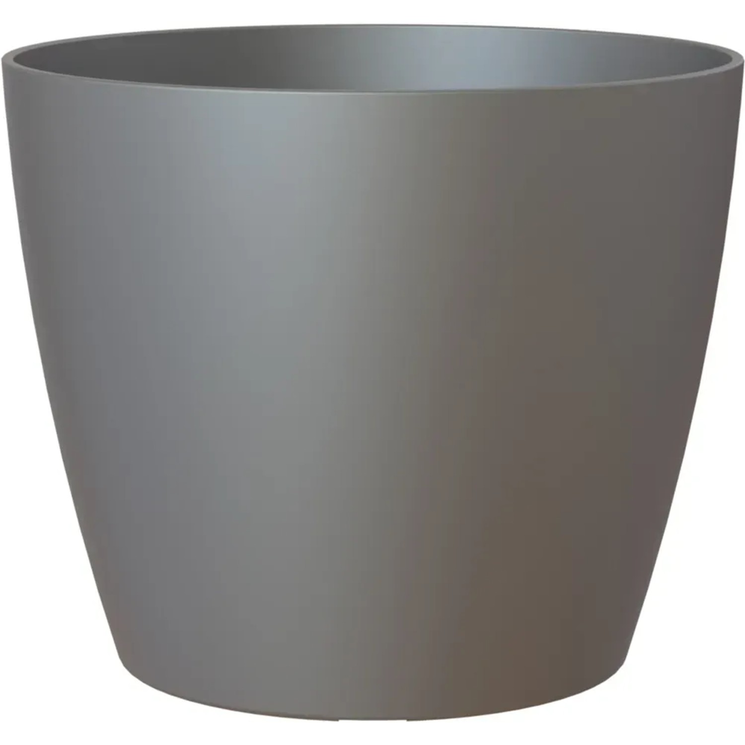 Artevasi Übertopf San Remo Matt, 18 cm, Anthrazit. Runder Pflanztopf für Innen und Außen.