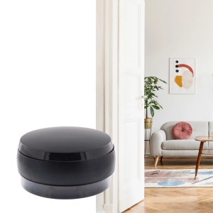 Schwarzer Wagner Bodentürstopper Black Deluxe zum Kleben, Ø 45 mm.