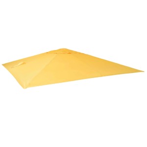 Gelber MCW Ersatzbezug für Sonnenschirm A96, 3x4m. Schutzhülle aus Polyester.