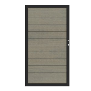 Tor System WPC Platinum 98 x 180 cm Taupe-Grau/Anthrazit