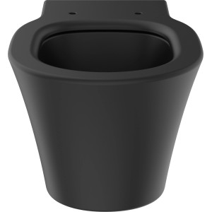 Schwarzes Ideal Standard Wand-WC Connect Air mit AquaBlade Spültechnik.