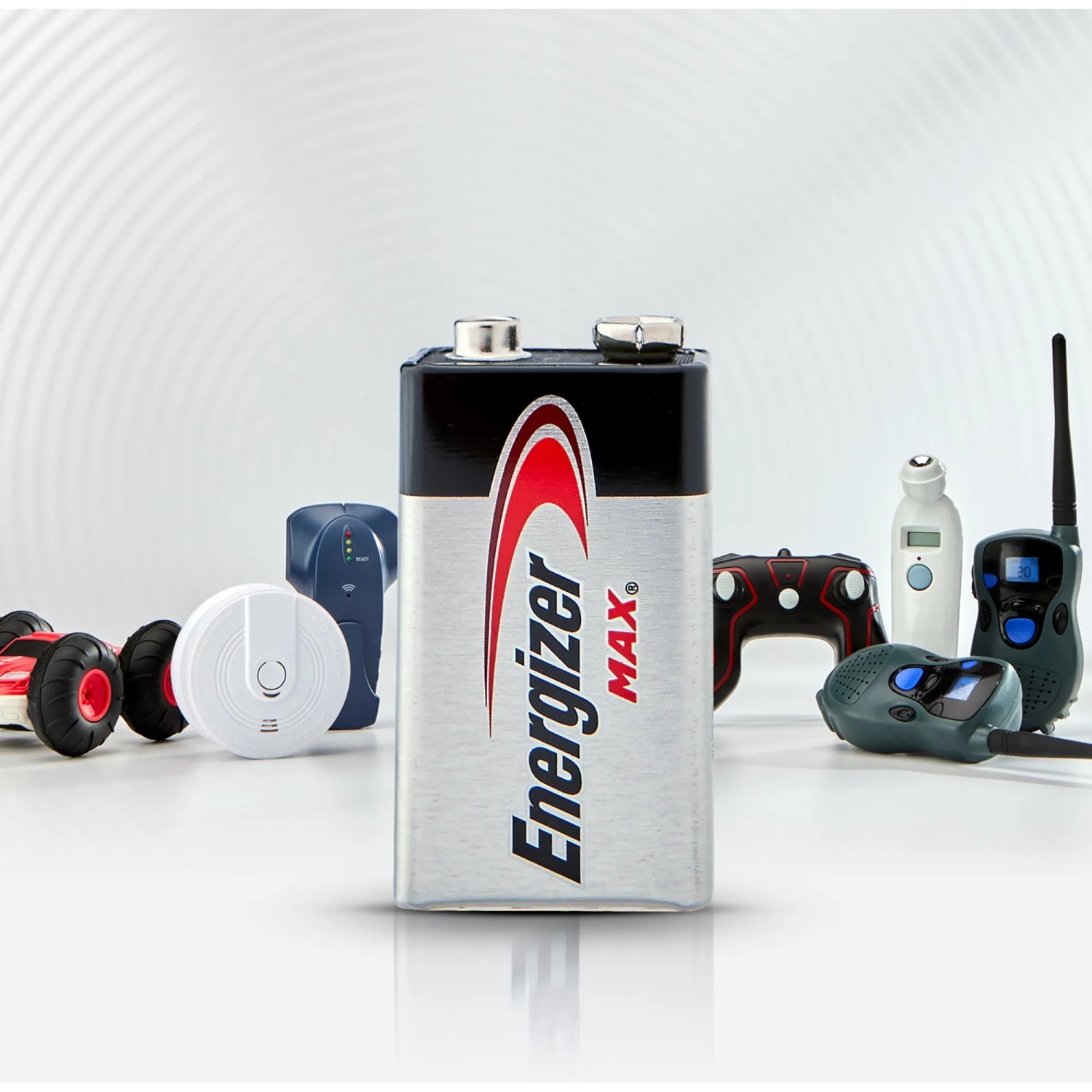 Energizer Max 9V E-Block Batterie für Rauchmelder, Spielzeug und mehr.