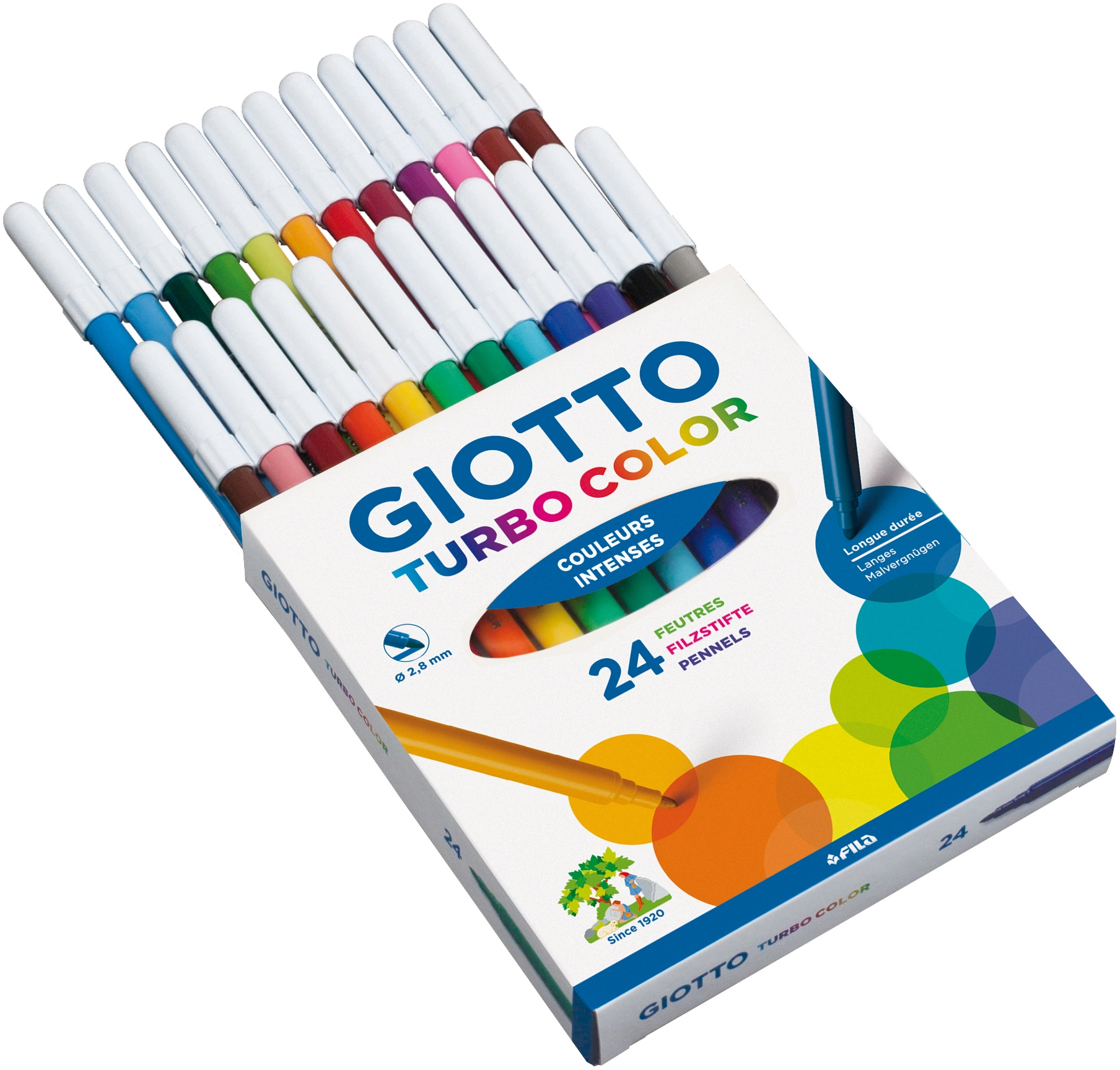 Giotto Turbocolor Feine Spitze Ø 28 mm verschiedene Farben 24 Stück kaufen  bei OBI