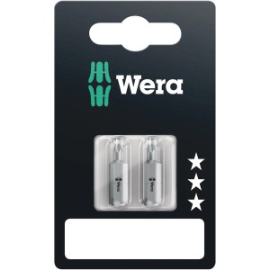 Wera Bit-Set TX15, 2-teilig, für Innen-TX-Plus Schrauben, zähhart für universellen Einsatz.