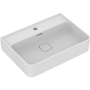 Weißer Ideal Standard Strada II Waschtisch 60x43 cm mit Hahnloch und Überlauf.