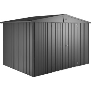 Biohort Metall-Gerätehaus Europa, dunkelgrau-metallic, 6,8 m².