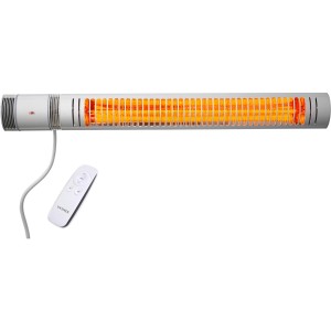 VASNER SlimLine X20 Infrarot-Heizstrahler in Silber mit Fernbedienung.