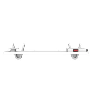 Könighaus Anti-Schimmel-Set Infrarotheizung und Erweiterungskabel Weiß 2-teilig