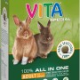 Vitakraft Vita Special Kaninchenfutter, 600g Packung mit Kaninchenabbildung.