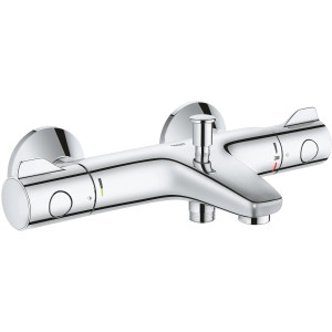 Grohe Grohtherm 800 Wannenarmatur mit TurboStat, Chrom-Finish.
