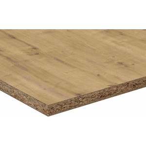 Küchenrückwand Eiche/Laramie, zweiseitig, Meterware bis 4,1 m. Dekoratives Paneel für die Küche.