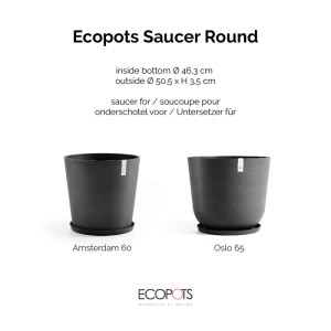 Ecopots Untersetzer Ø Dunkelgrau 60 cm