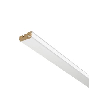 Deckenlichtleiste mit Kunststoffdiffuser 2.500 x 45 x 22 mm Weiß-Grundiert