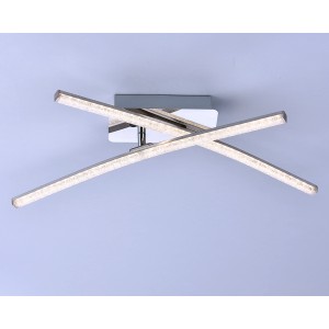 Just Light. LED-Deckenleuchte Simon Chrom 58 x 51 cm