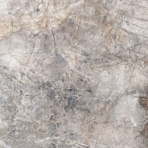 Helle graue Feinsteinzeugfliese Princess 60x60 cm, glasiert poliert in Naturstein-Optik für Böden.