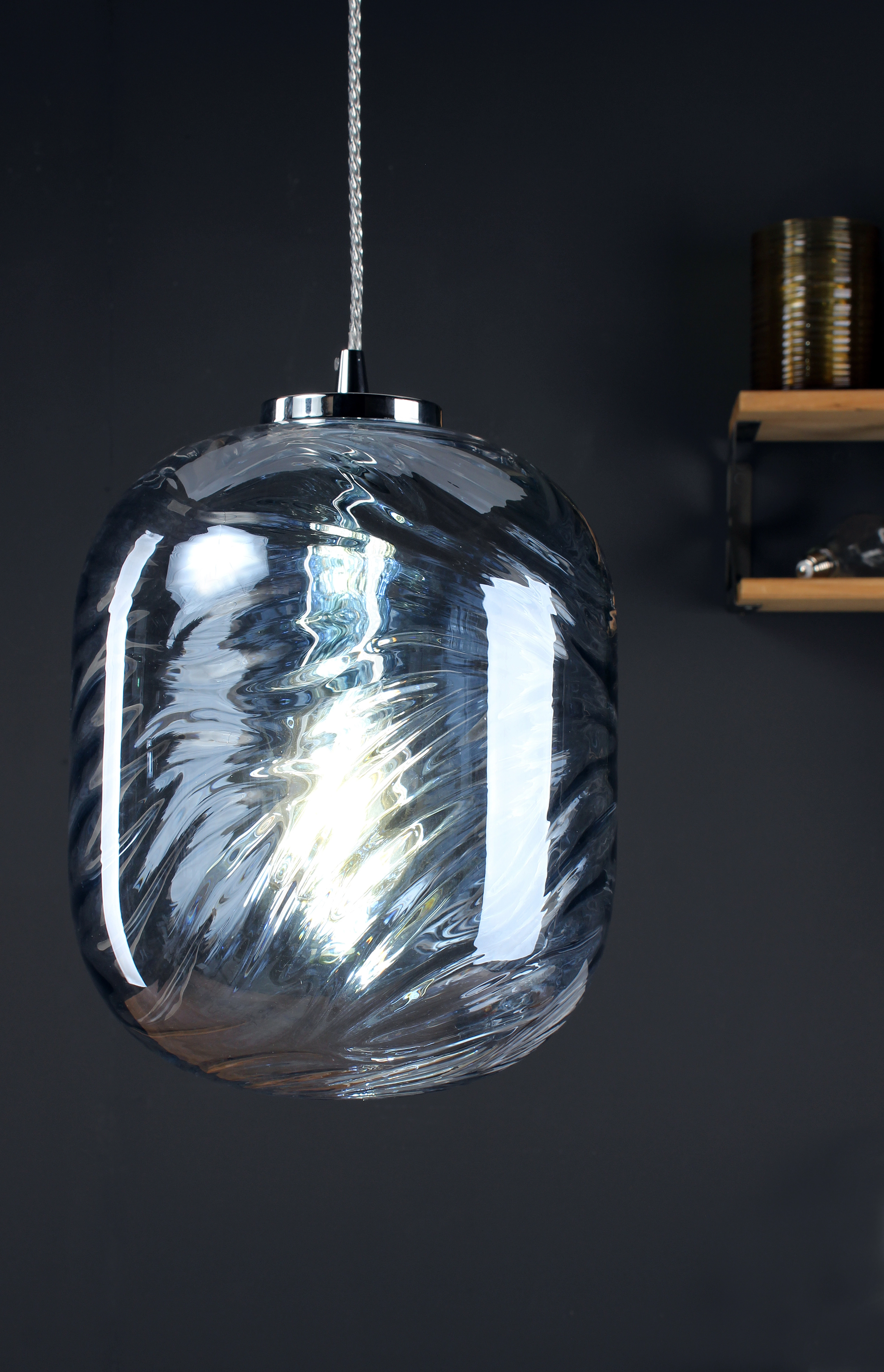LUCE Design Pendelleuchte OBI Seeblau kaufen bei Nereide Glas