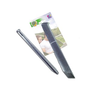 Zeltheringe, 10er-Set, Metall verzinkt, 23 cm lang, für Camping und Outdoor.