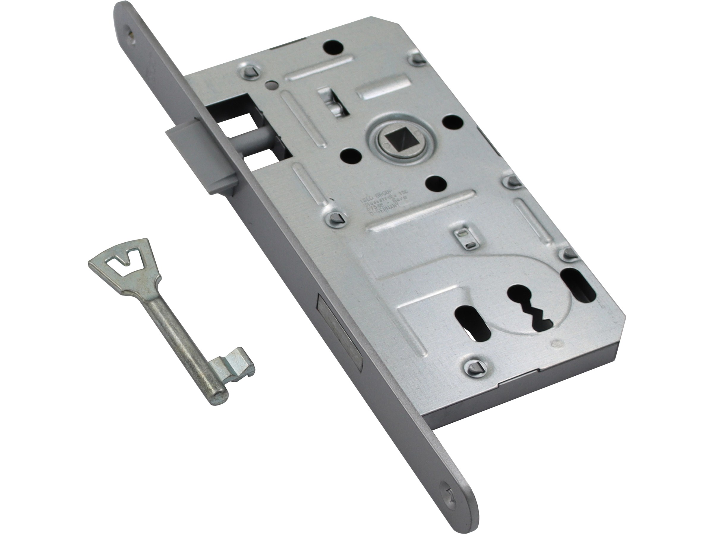 Prime-line U 9970 Buntbart-Riegelschloss – Stoßfest, Für Holz- & Metalltüren (3,5–6,5 Cm Dick), Inkl. 2 Schlüssel & Rollladenschutz – Zusätzliche Sicherheit Für Zuhause