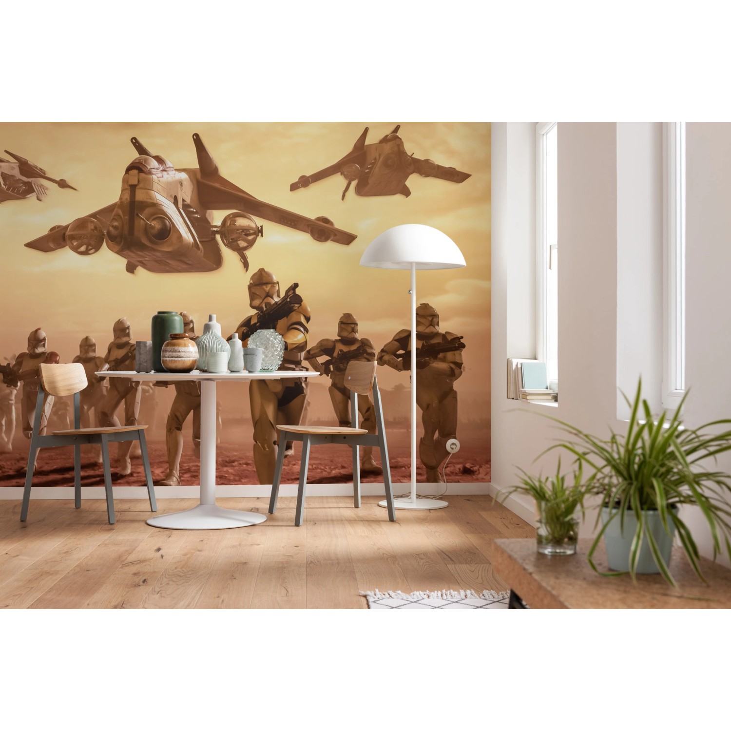 Komar Vlies Fototapete Star Wars Clone Trooper, 400x260cm. Wandbild mit Star Wars Motiv.