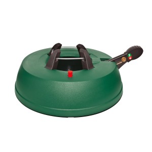 Grüner OBI Basic 220 Christbaumständer mit Fußhebel und Wassertank für Bäume bis 220cm.