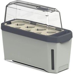 Gusta Garden Anzuchtsgefäß Harry Herbs, 5L, hellgrau, mit transparenter Haube. Pflanzenanzucht leicht gemacht.