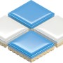 Bosch Expert Lochsäge Construction Material, Ø 40mm, blau und weiß.