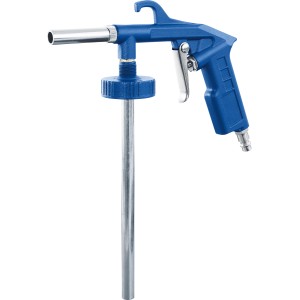 LUX Kombipistole D-KSP-40 für Unterbodenschutz, blau, mit Stahlrohr und Abzugshebel.