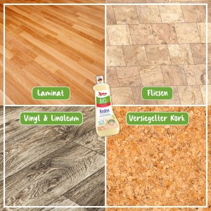 Poliboy BIO Boden Reiniger 1L für Laminat, Fliesen, Vinyl und Korkböden.